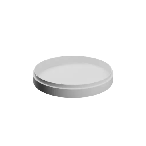Round box with lid STL 3D file ⌀ 120 mm - Height: 20 mm, Shell: 3 mm