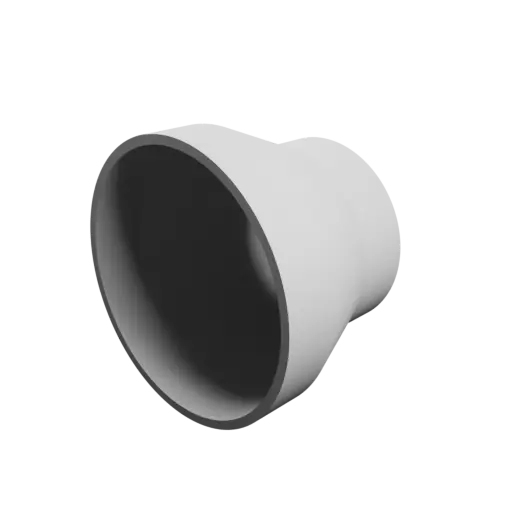 Tube adapter STL 3D file ⌀ 150–110 mm (Length: 110 mm)