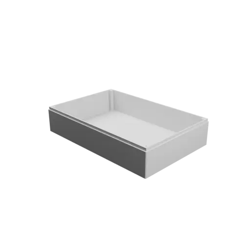 Enclosure with screw-mounted lid STL 3D file: 235×154×52 mm